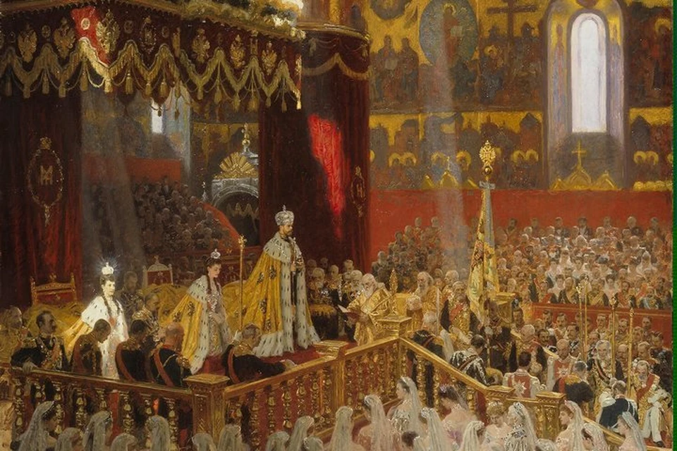Фото: Википедия. Коронация Николая II. Картина Лаурица Туксена
