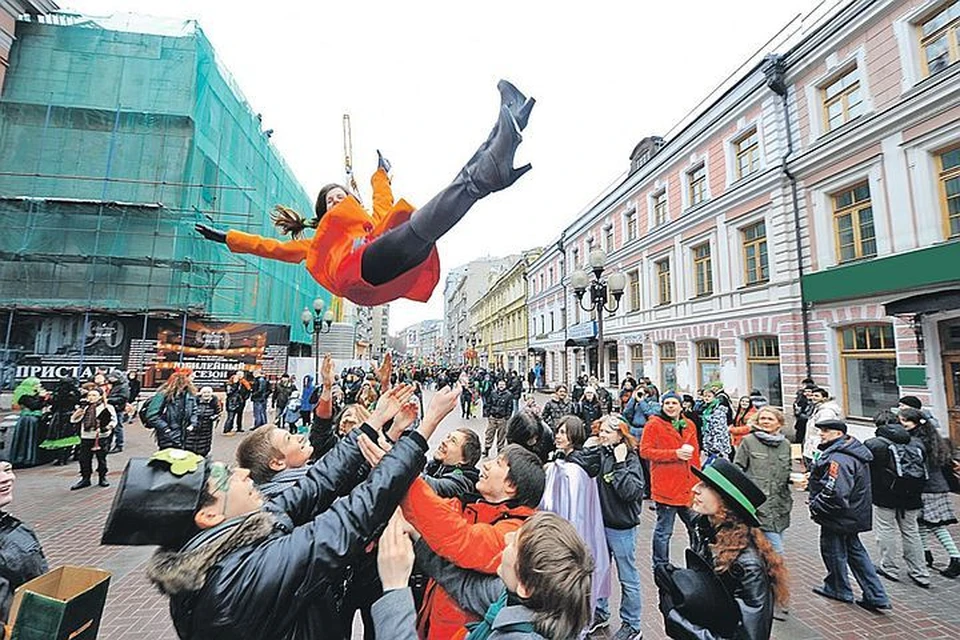 В Москве отмечают день святого Патрика