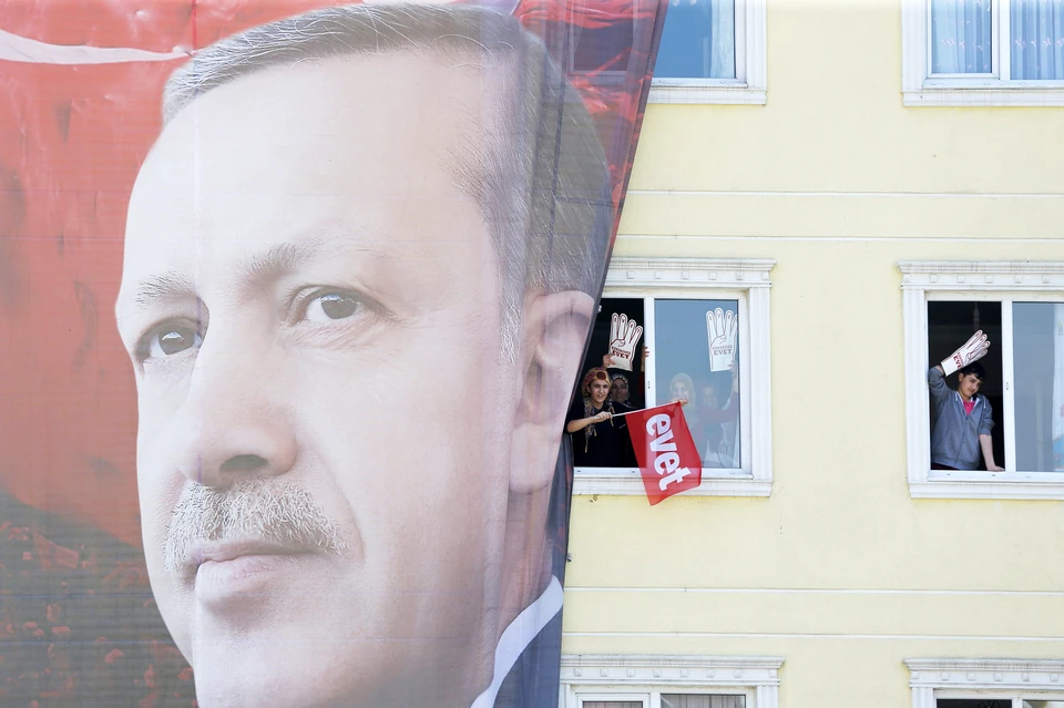 Сторонники Эрдогана в преддверии референдума