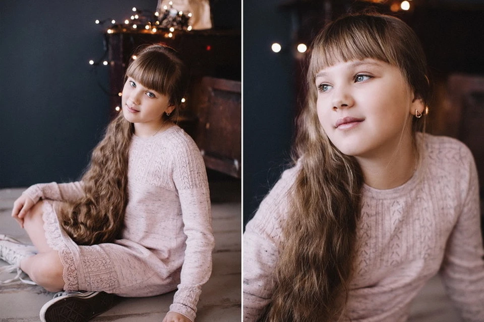 Школьница из Новосибирска Нина Бычкова попала в Книгу рекордов России как девочка с самыми длинными волосами. Фото: Анастасия ВОРОНОВА