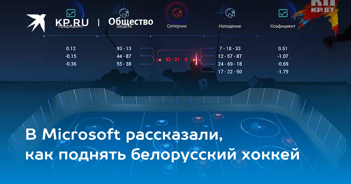 В Microsoft рассказали, как поднять белорусский хоккей - KP.RU