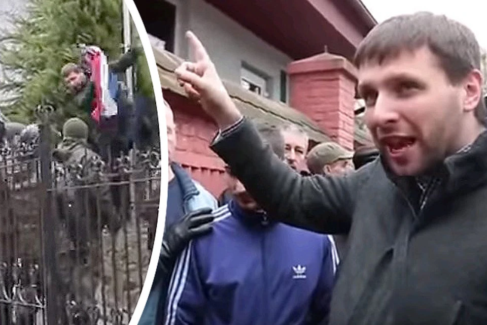 9 марта 2016 года Парасюк сорвал флаг с российского консульства во Львове.