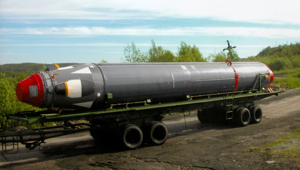 Ракета «Синева» на транспортном агрегате. Фото: пресс-служба АО «ГРЦ Макеева».