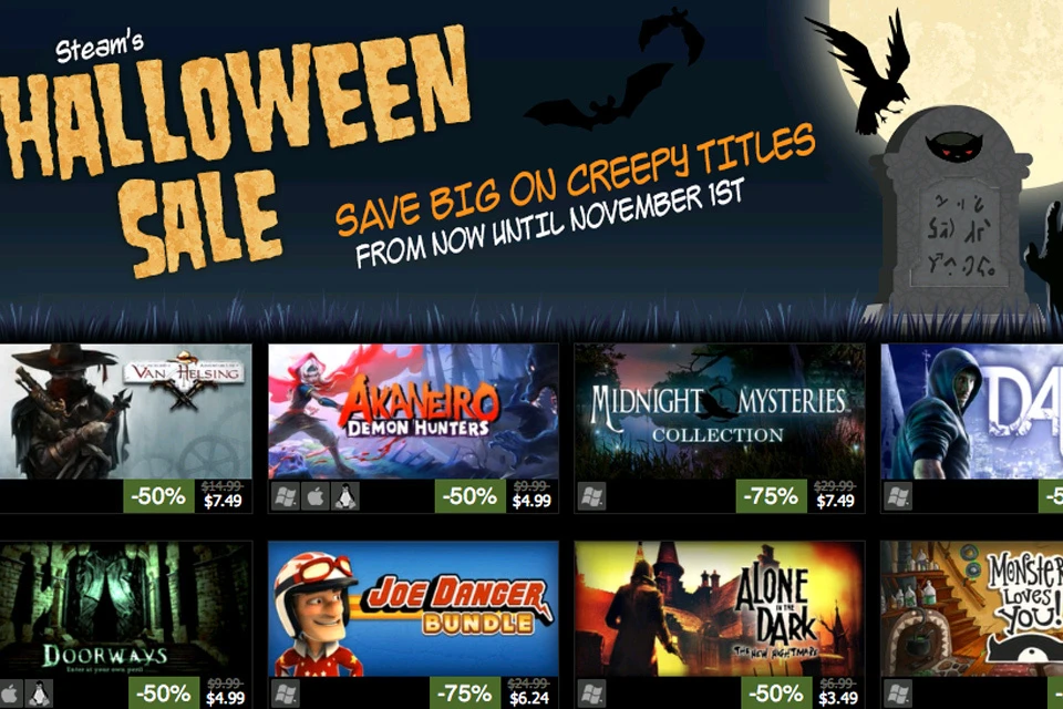 В магазине Steam началась традиционная распродажа на Halloween.