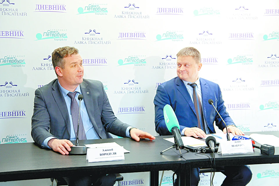 Алексей Бородуля (слева) и Денис Шабуров рассказали о перспективах капитального ремонта Петербурга.