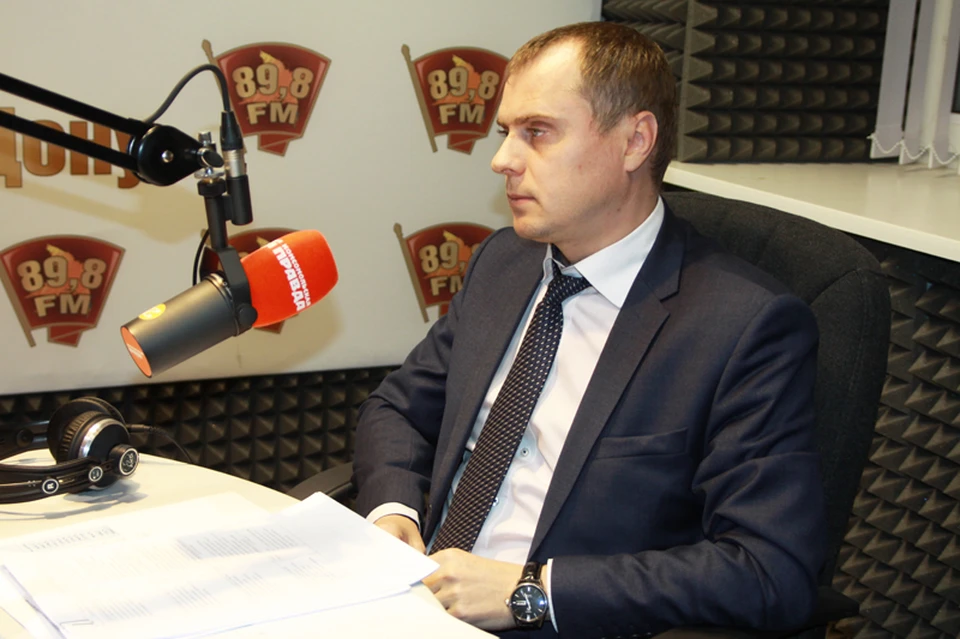 Андрей Майер в студии радио "КП-Ростов".
