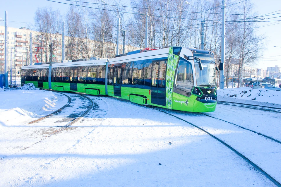 Вот такой зеленый красавец уже вышел на линию Фото: gov.spb.ru