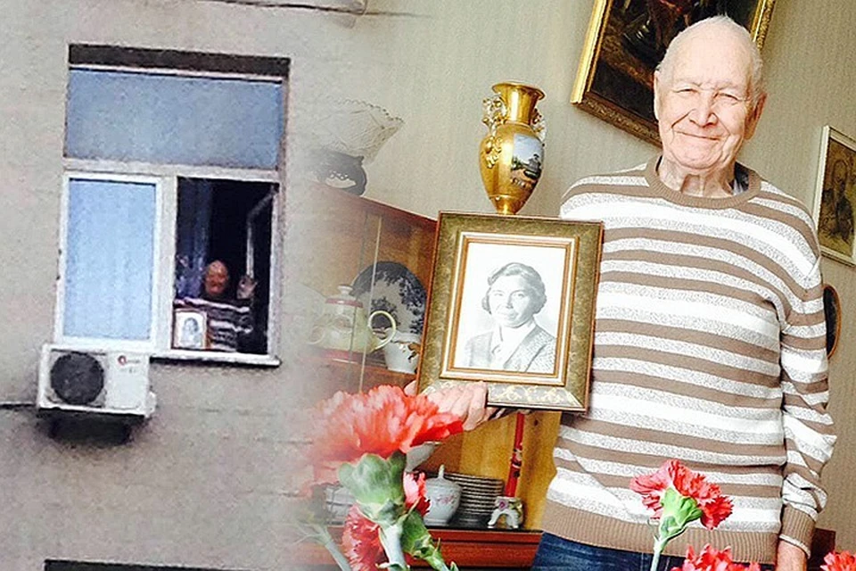 Клочков Игорь Николаевич. Военный инженер. Умер зимой этого года, накануне Рождества. Ему было 97 лет. А женщина на портрете – его покойная мать