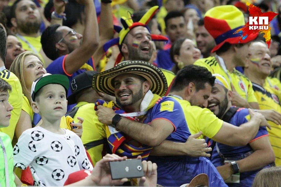 Колумбийских фанатов на матче было больше.