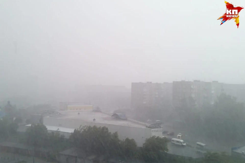Ливень в Барнауле