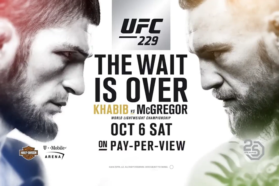 Бой Нурмагомедов — МакГрегор состоится 6 октября в Лос-Анджелесе. Фото: официальный сайт UFC
