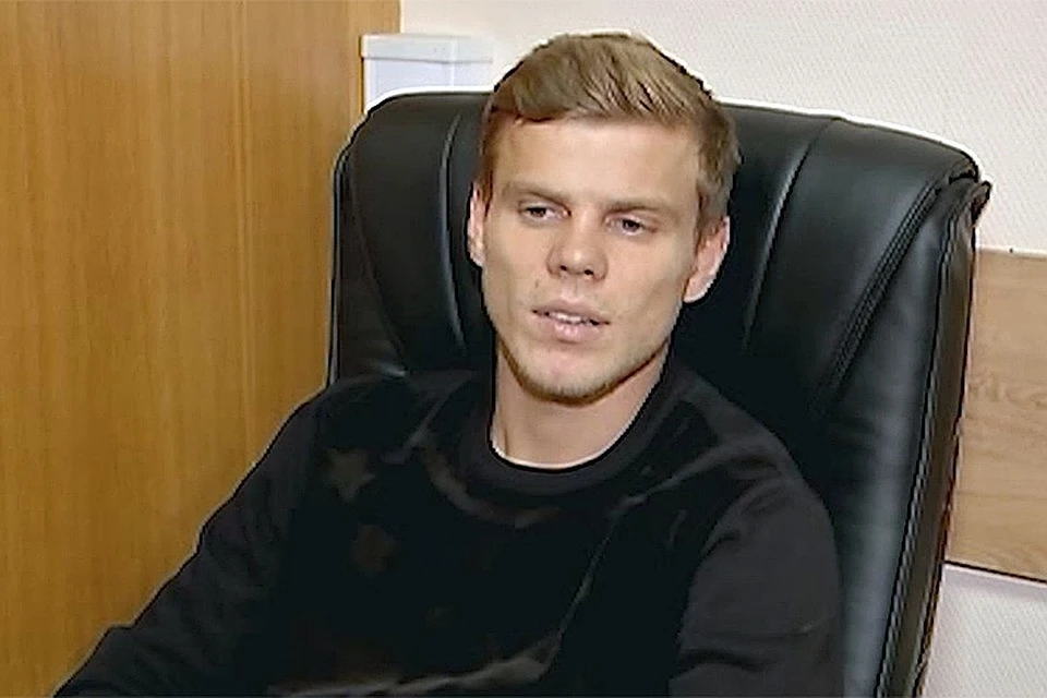 Кадр из видео допроса Александра Кокорина.