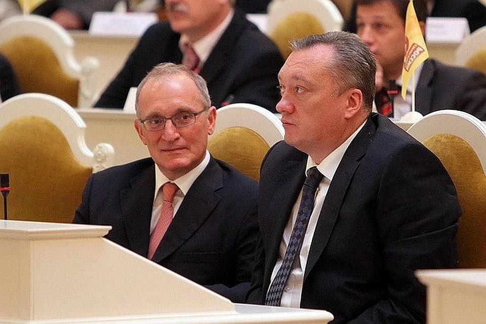 Экс-спикер ЗакСа Вадим Тюльпанов (на фото справа)