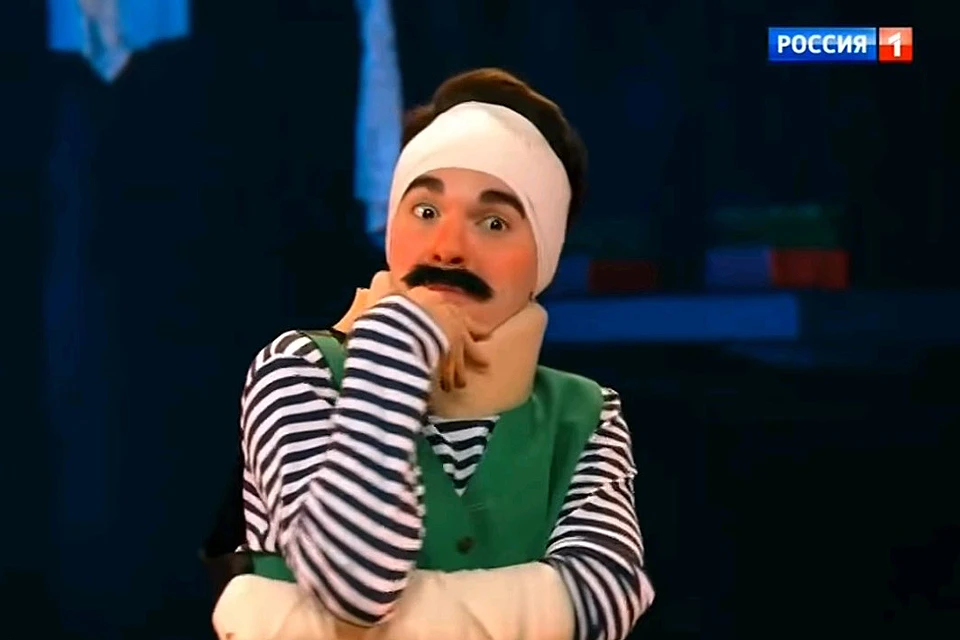 Фрагмент шоу "Мастер смеха" канала Россия.