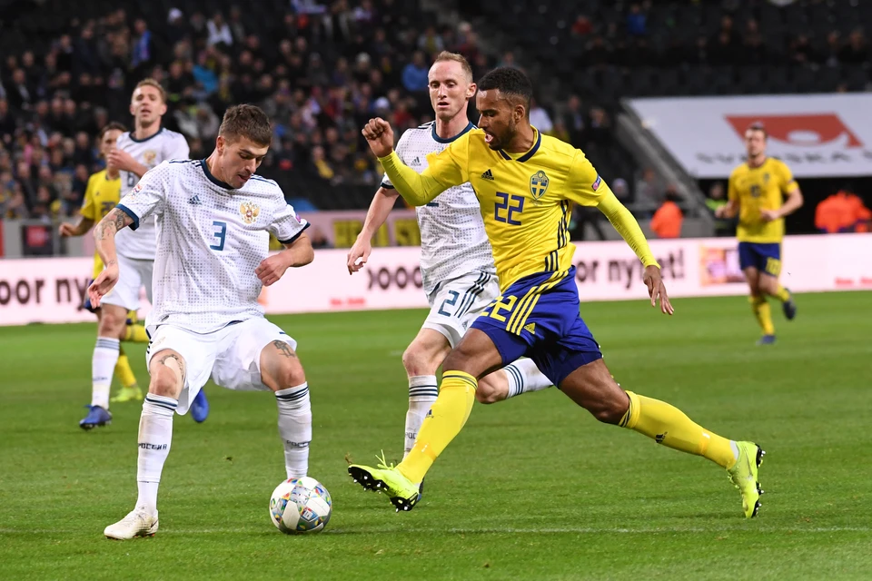 Россияне уступили 0:2 в гостях в матче Лиги Наций команде Швеции.
