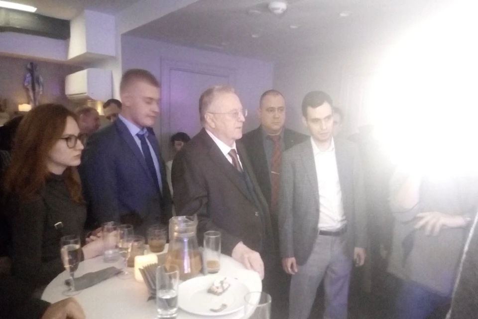 Почётным гостем презентации книги бизнесмена Александра Лебедева стал лидер ЛДПР Владимир Жириновский