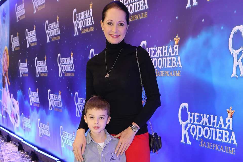 Ольга Кабо с сыном.
