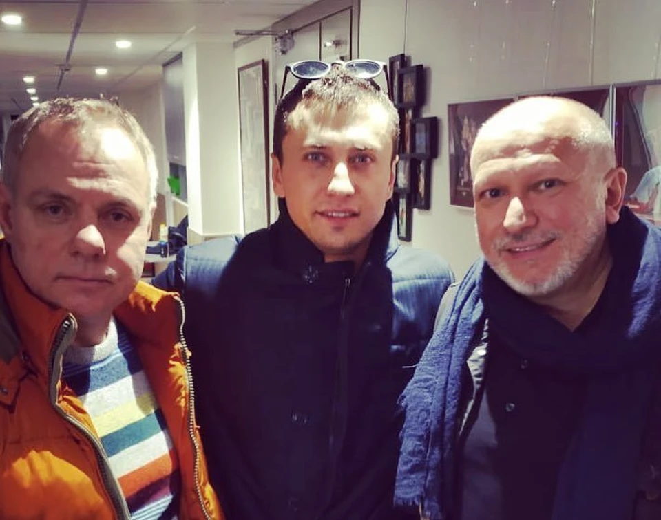 Слева направо: Александр Мохов, Павел Прилучный и Сергей Новожилов. Фото: instagram.com/s_v_novozhilov