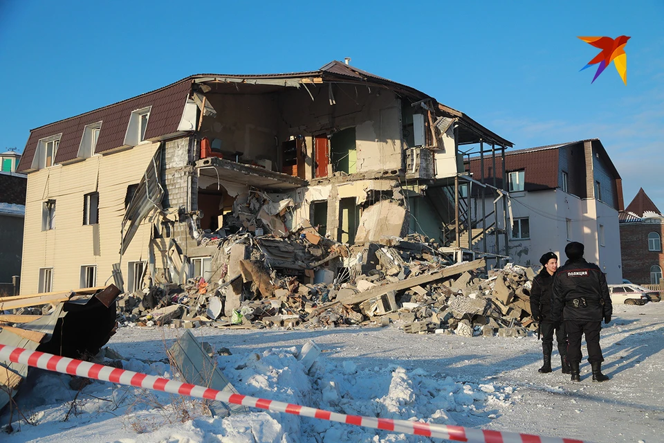 В Красноярске в трехэтажном доме взорвался газ: разрушена половина дома