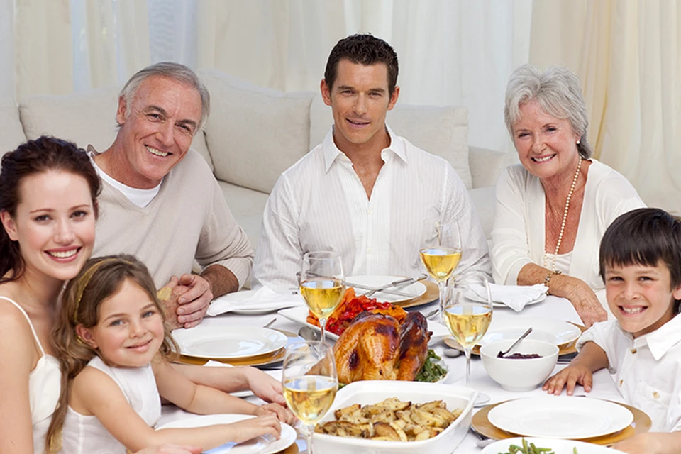У большинства долгожителей сильны семейные традиции общих обедов