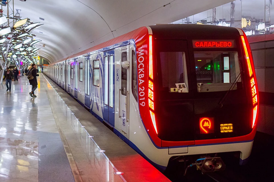 На Сокольническую линию московского метро вышли два новых 8-вагонных поезда «Москва-2019»