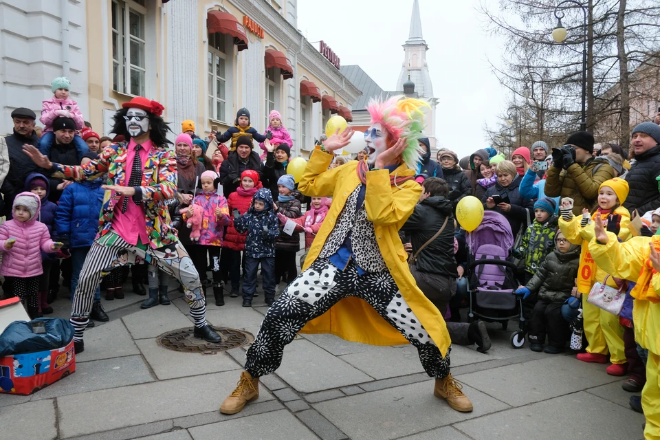 В Северной столице состоялось шествие клоунов.