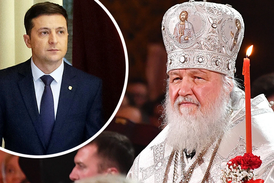 Патриарх Кирилл поздравил Зеленского с победой в выборах.