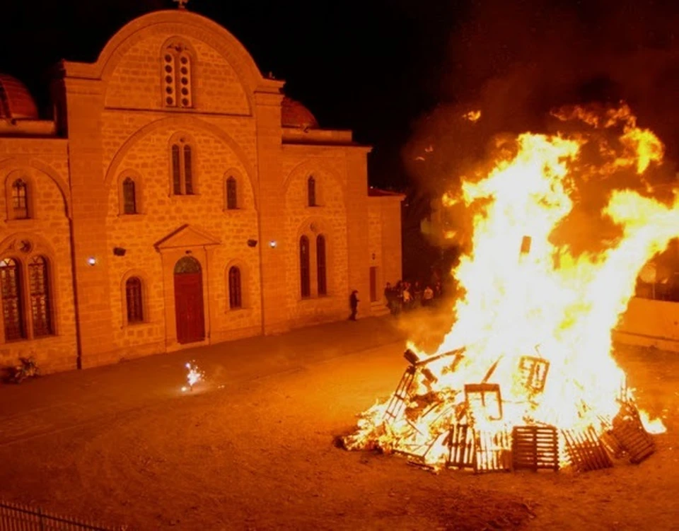 Сжигаем чучело Иуды: пасхальные традиция на Кипре