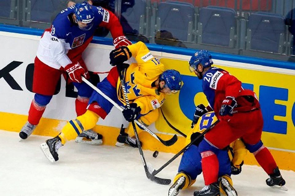 Матч чемпионата мира по хоккею Чехия – Швеция состоится 10 мая 2019. Фото: iihf-hockey.com