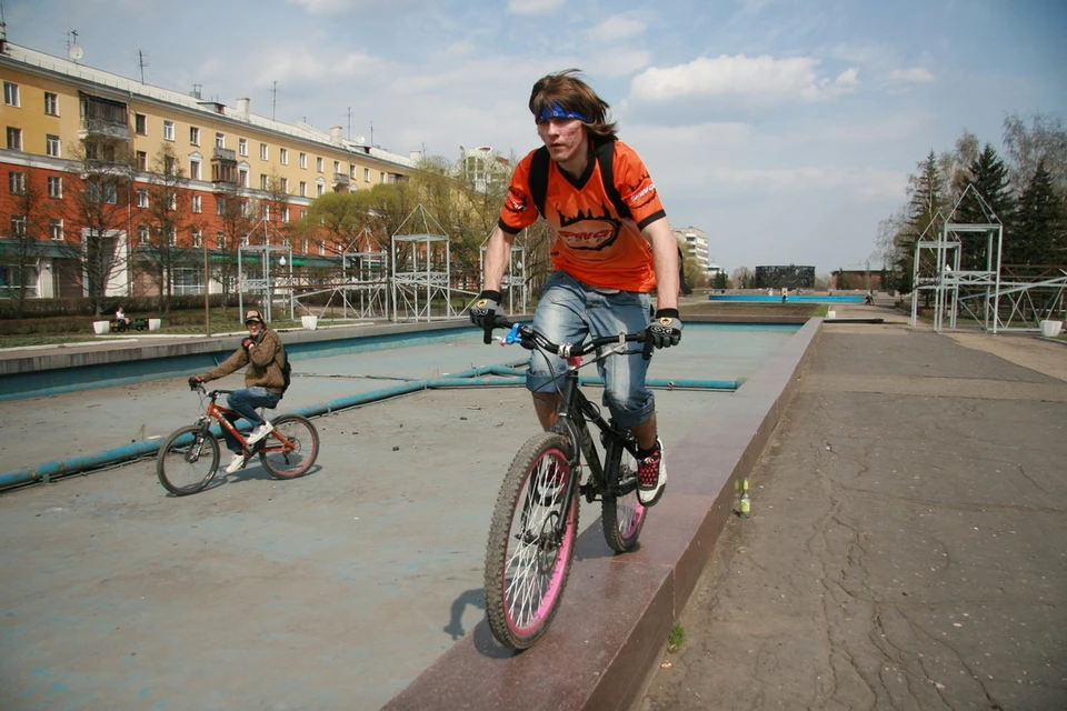 Велосипедист Барнаула