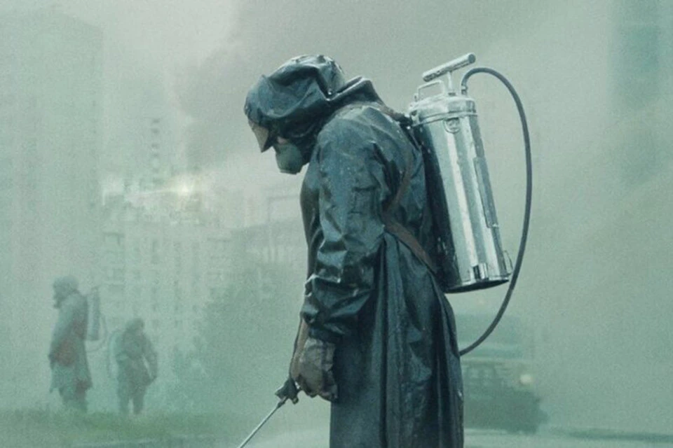Фрагмент постера телесериала "Чернобыль" американского канала НВО.