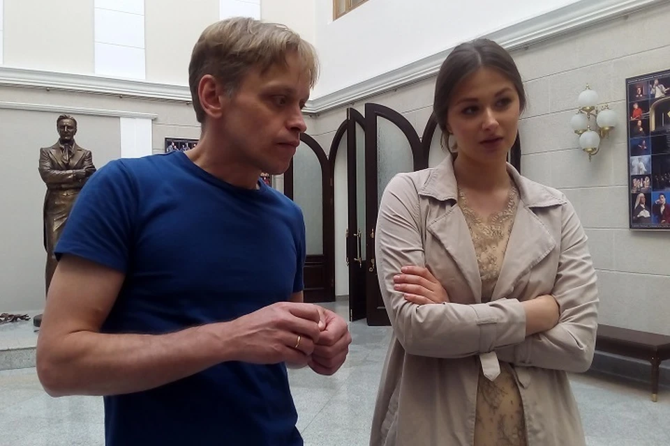 Юрий Елагин и Мария Шульга встретились с журналистами перед спектаклем
