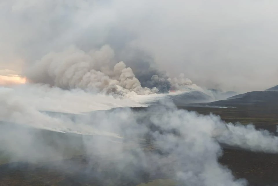 Пожар охватил больше 150 тысяч гектаров земли на территории Камчатского края.