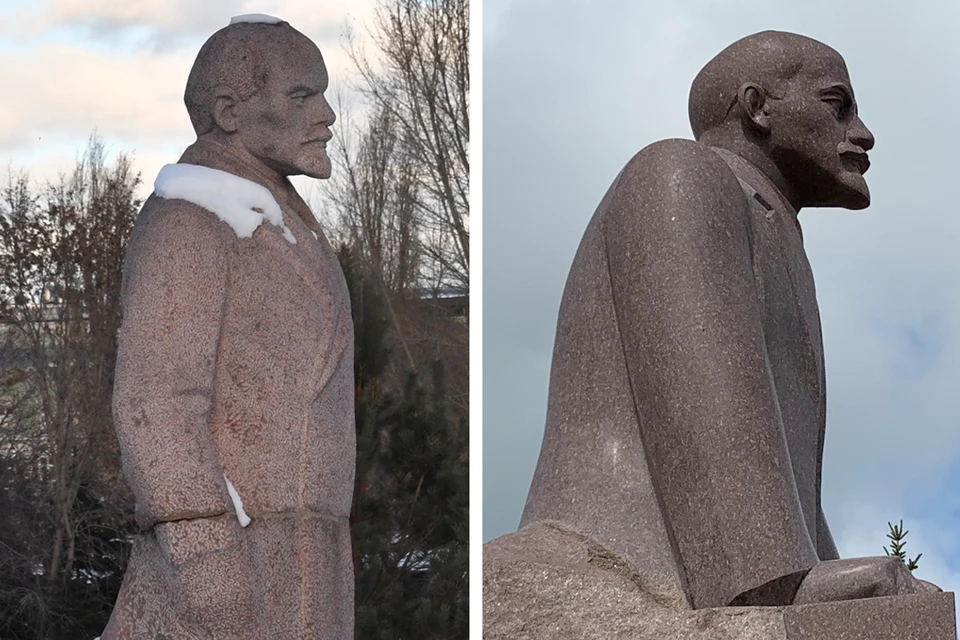 Ленин из Рамешек (на фото справа) и Ленин из "Музеона" авторства одного скульптора, предполагают специалисты