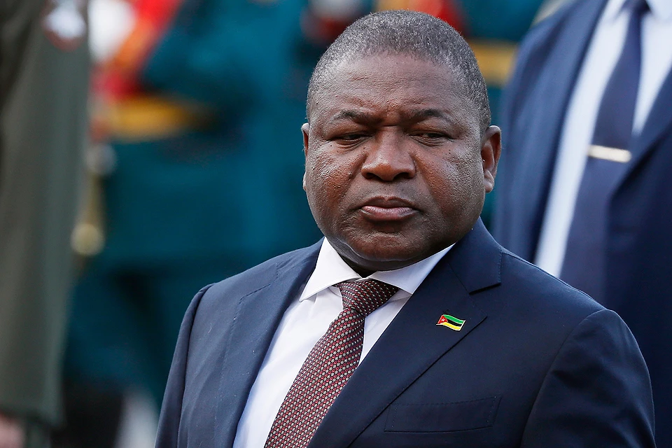 Президент Республики Мозамбик Филипе Ньюси. Фото EPA/YURI KOCHETKOV / POOL/ТАСС