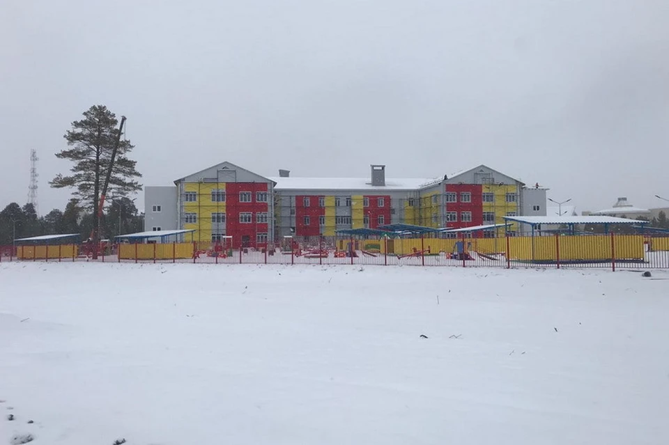 Строительство детского сада в Нижнесортымском почти завершено. Фото с сайта dumahmao.ru