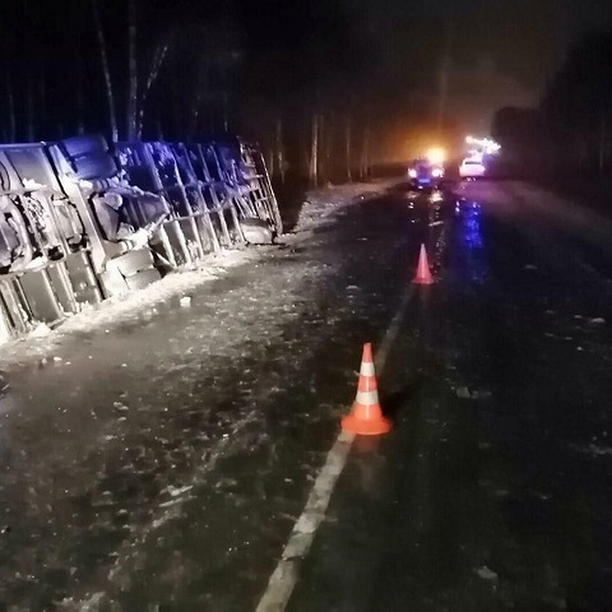 Автобус Минск-Санкт-Петербург разбился под Псковом: пострадали 19 человек,  в том числе дети - KP.RU