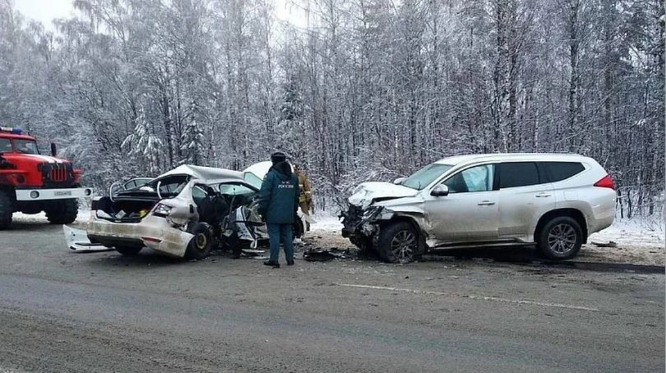 На трассе М-5 погиб член КПРФ Андрей Мокеев с семьей. Фото: ГИБДД по Челябинской области.