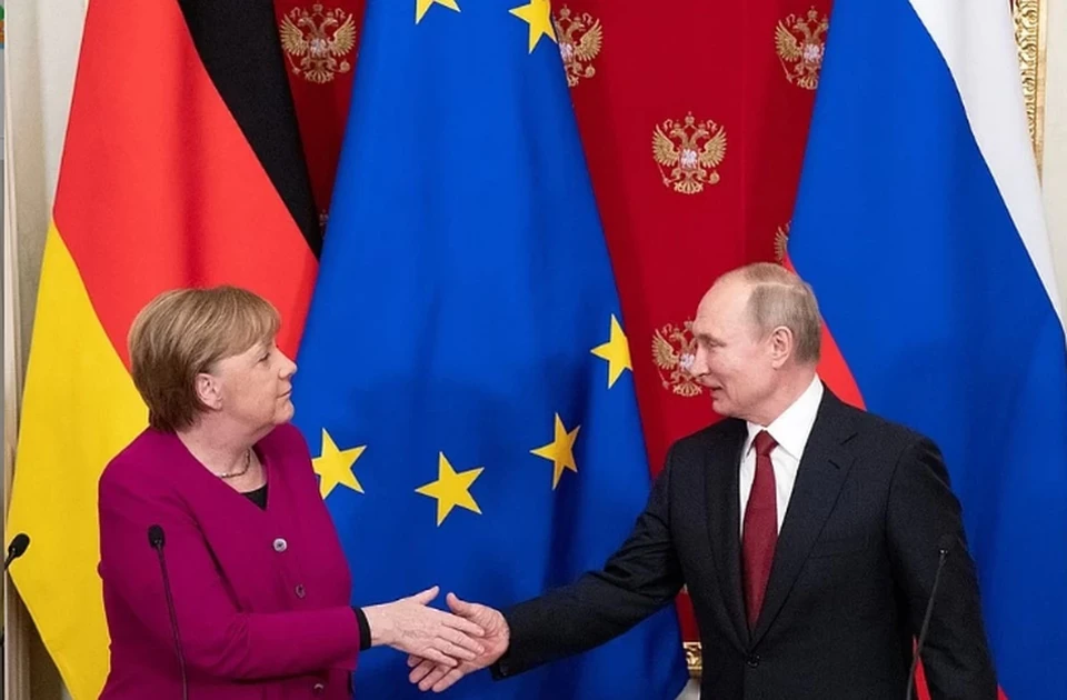 Поездка канцлера Германии Ангелы Меркель в Москву для переговоров с российским лидером Владимиром Путиным