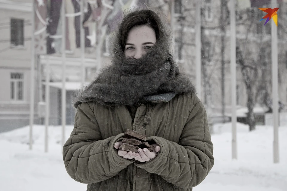 Акция "Блокадный хлеб" в 2019 году.
