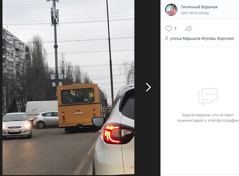 фото со страницы сообщества "Типичный Воронеж" соцсети "Вконтакте"