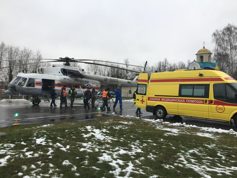 Двое пациентов с инфарктом доставлены в Тверь вертолетами санавиации Фото: областной минздрав