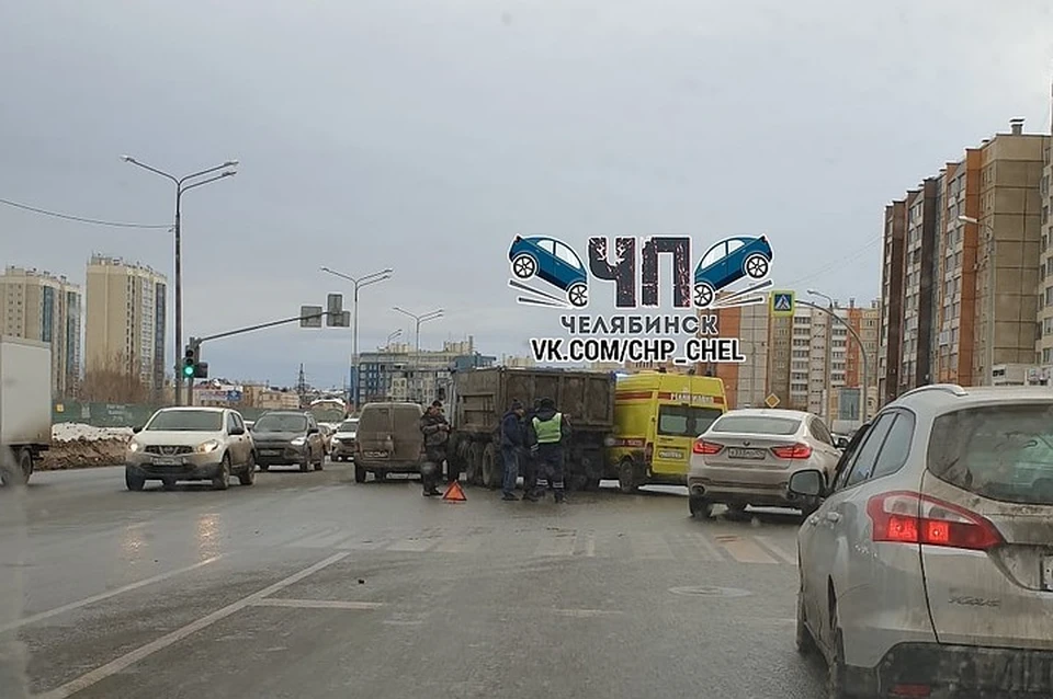 В аварии никто не пострадал. Фото: vk.com/«ЧП | ДТП Челябинск»