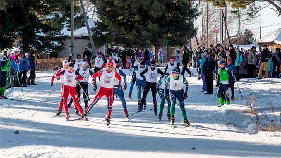 Лыжные гонки - один из самых зрелищных видов спорта на сельских играх