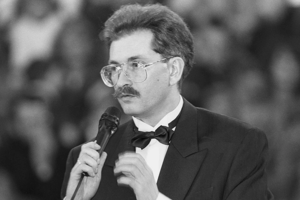 Журналист Влад Листьев в 1992 году. Фото Николая Малышева (ИТАР-ТАСС)
