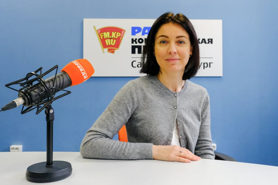 Карина Шальнова в студии радио «Комсомольская Правда в Петербурге», 92.0 FM