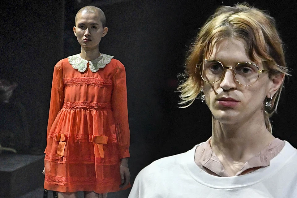 Модный бренд Гуччи показал скандальную мужскую коллекцию сезона "осень/зима" 2020/21.