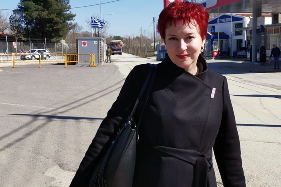 Дарья Асламова в Кастаниес на закрытой греко-турецкой границе
