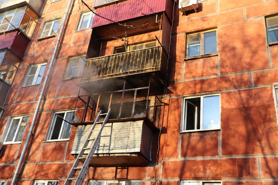 Пожар на улице 40 лет Октября