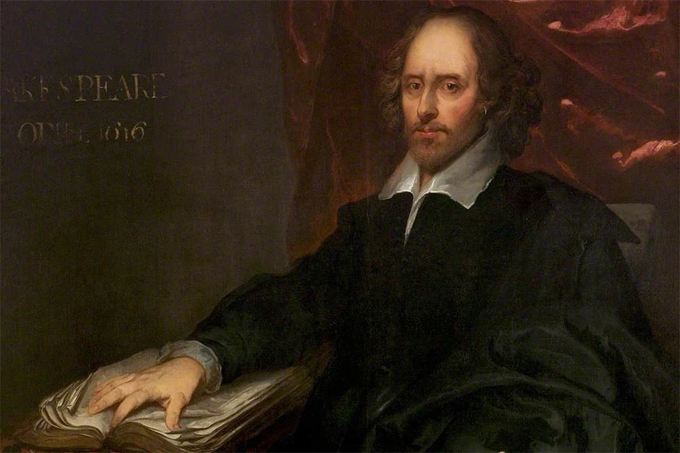 Уильям Шекспир в исполнении художника Питера Борсселлера.